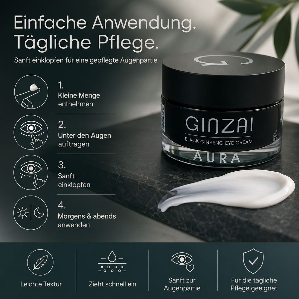 AURA - Straffende Augencreme mit Ginseng