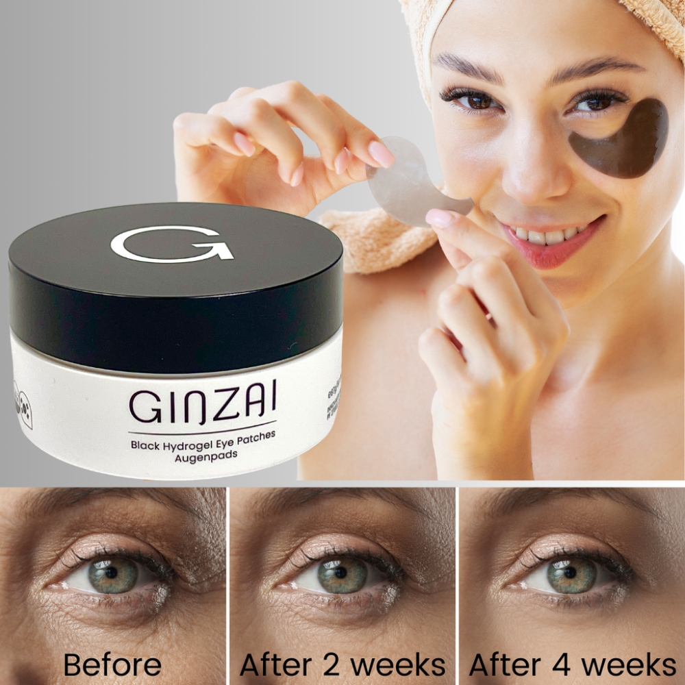 Black Hydrogel Eye-Patches mit Ginseng