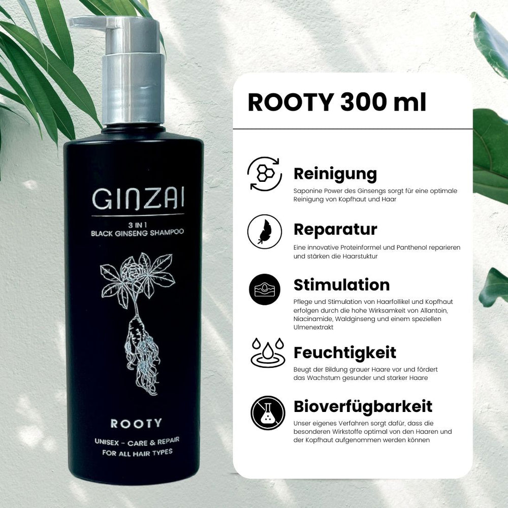 ROOTY 3 in 1 Black Ginseng Shampoo