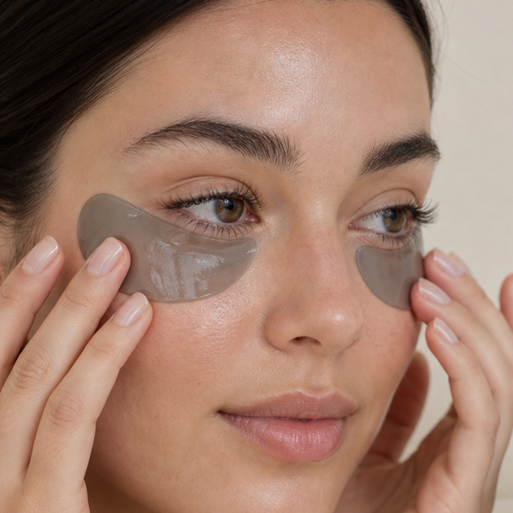 Eye-Patches auf die Augenpartie legen