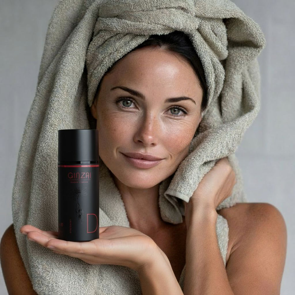 Facial cleansing foam with ginseng