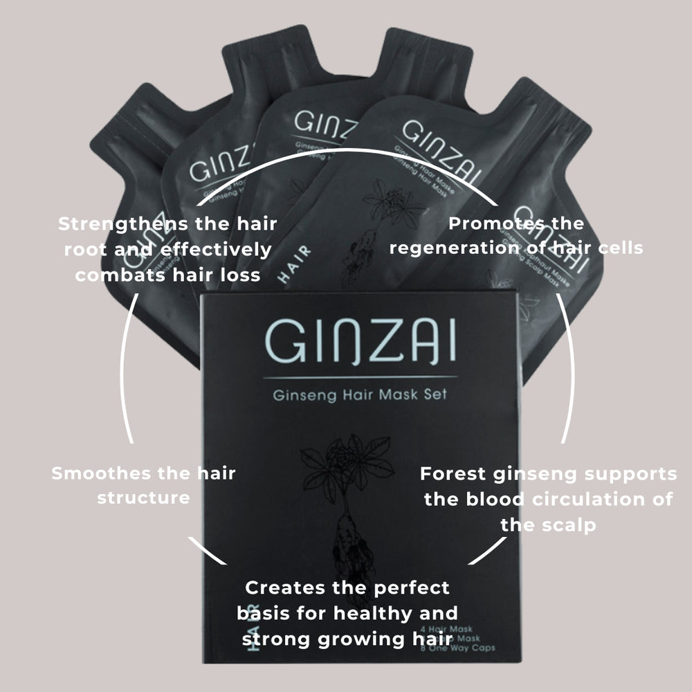 Hair mask set with ginseng