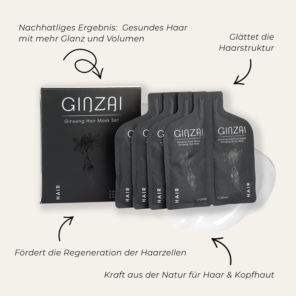 Hair mask set with ginseng