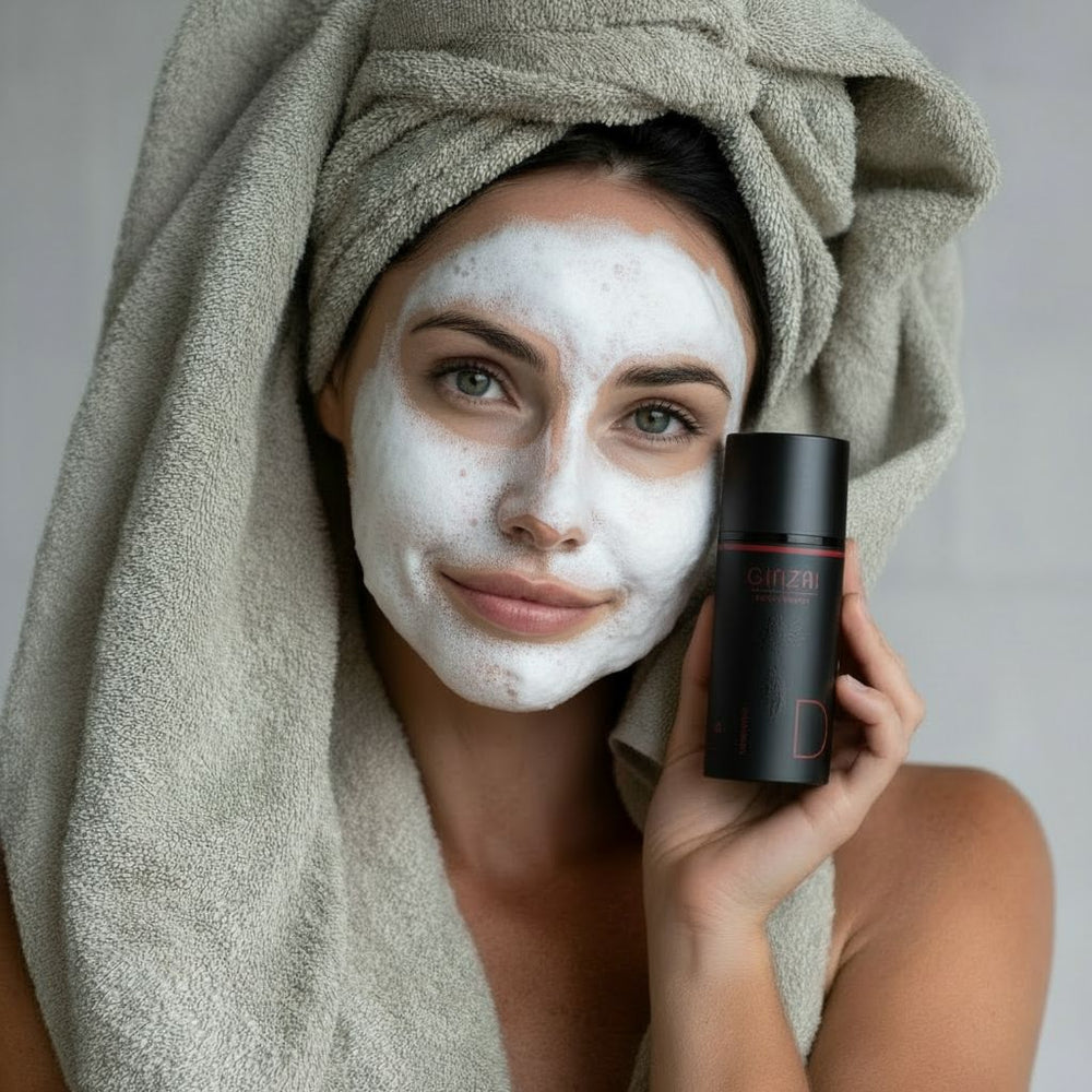 Mousse nettoyante pour le visage au ginseng