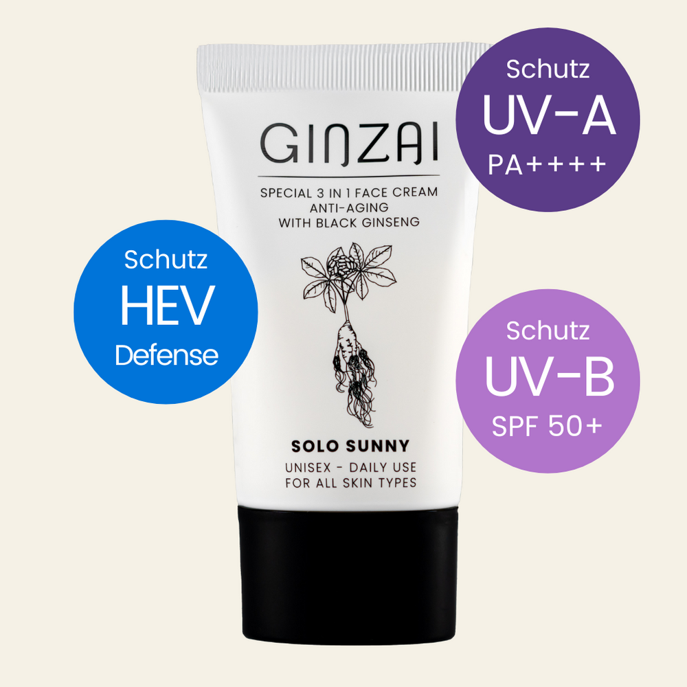 SOLO SUNNY - Creme facial antienvelhecimento 3 em 1