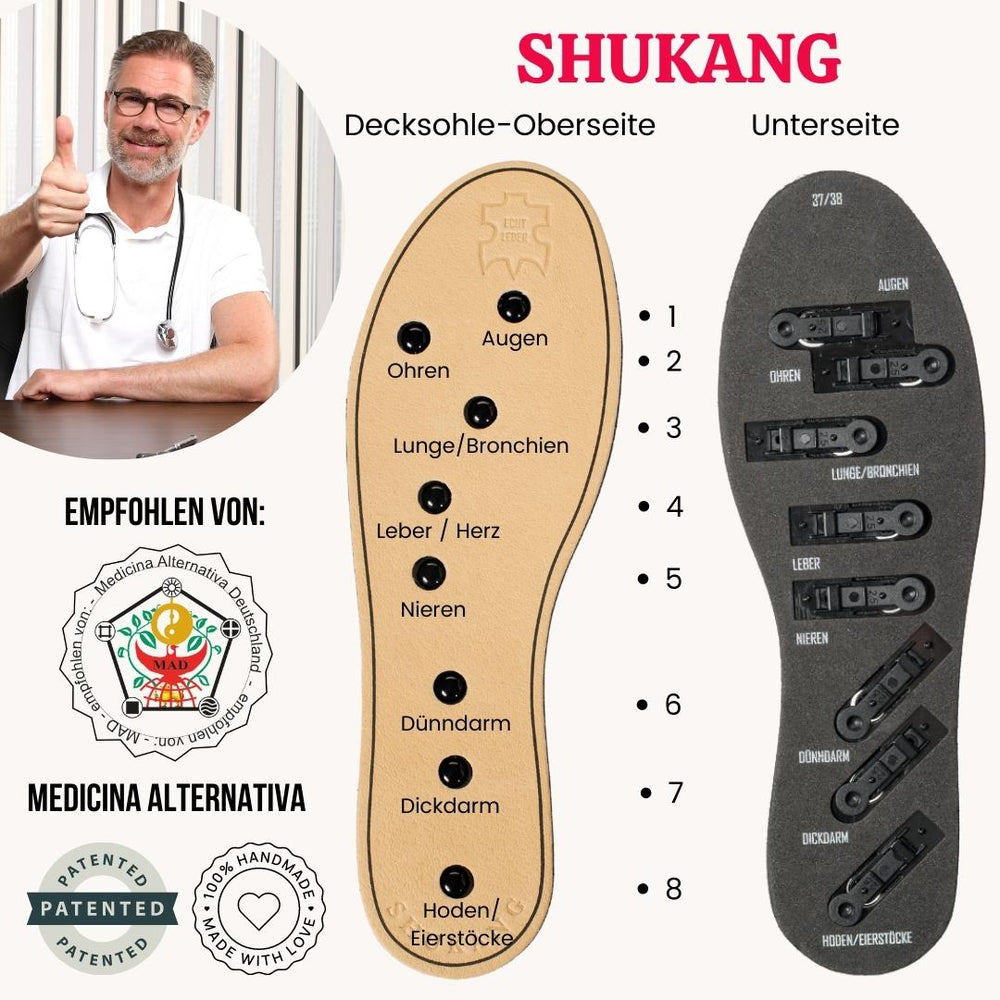 Palmilhas SHUKANG® – Massagem ativadora das zonas reflexas dos pés para melhorar a circulação sanguínea, aumentar o bem-estar e promover a saúde integral.