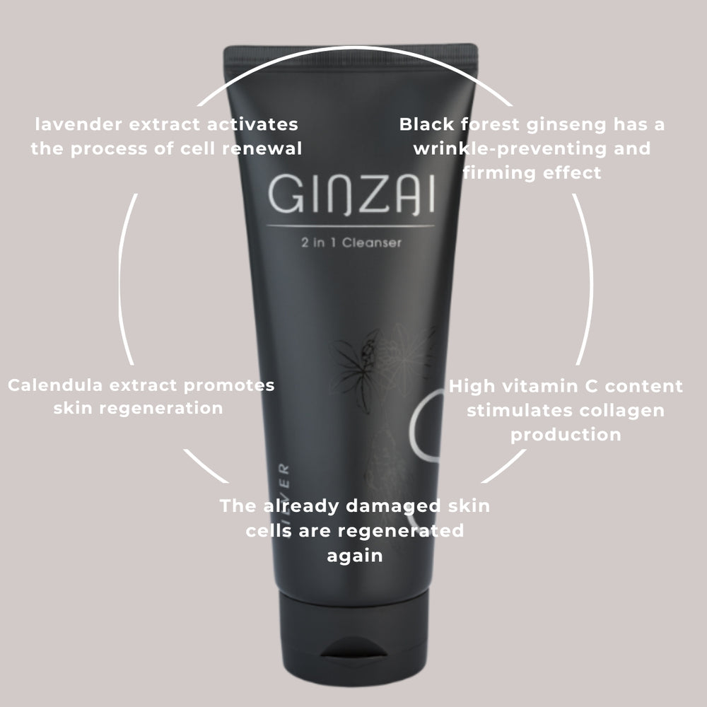 Creme de limpeza 2 em 1 com ginseng